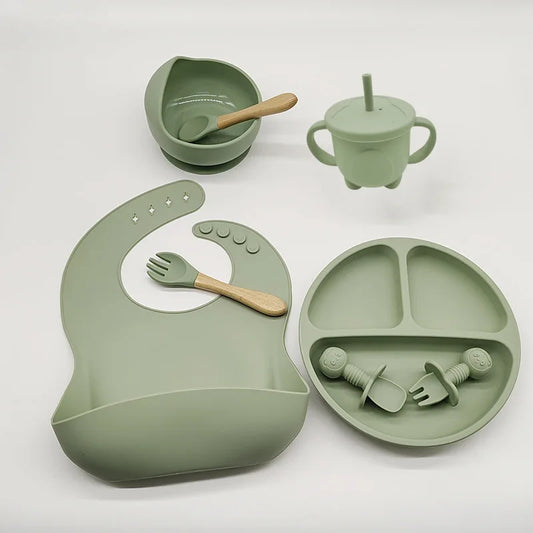 Silicon easy clean baby table set