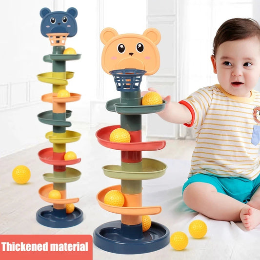 Stacking and Rolling Tower for Children